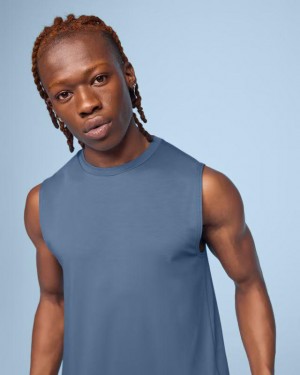 Camiseta sin Manga On Cloud Focus Hombre Blue | UY_ON8837