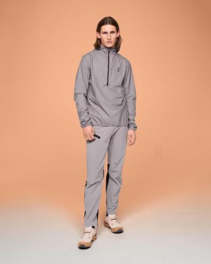 Chaquetas On Cloud Waterproof Anorak Hombre Grey | UY_ON8723
