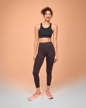 Mallas Running On Cloud Performance 7/8 Mujer Brown | UY_ON8162